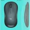 Мышь беспроводная Logitech Silent M220, радио, оптическая, USB, 1000dpi, темно-серый и черный [910-004895]