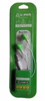 Наушники вакуумные L-PRO AP-007 MP 1748, зелёный